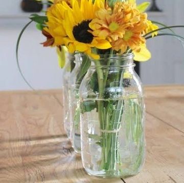 Plain Glass Jar Vase