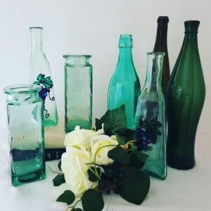 Vintage Green Bottles