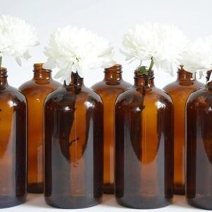Vintage Style Brown Glass Bottle