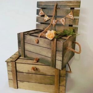 Rustic Crates with Bunting Wishing Well