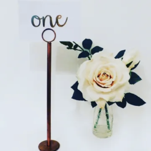 Table Number Stand, Copper