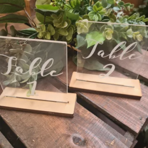 Table Numbers - Small Acrylic