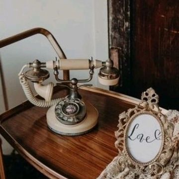 Telephone - Vintage Bakelite Rotary Dial Phone