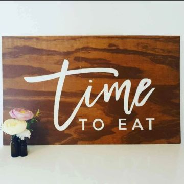 Time to Eat Sign