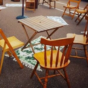 Vintage Folding Outdoor Tables