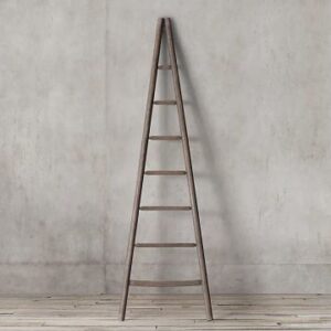 Vintage Wooden Tapered Ladder