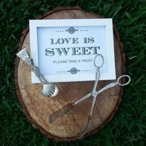 White Frame "LOVE IS SWEET" Sign